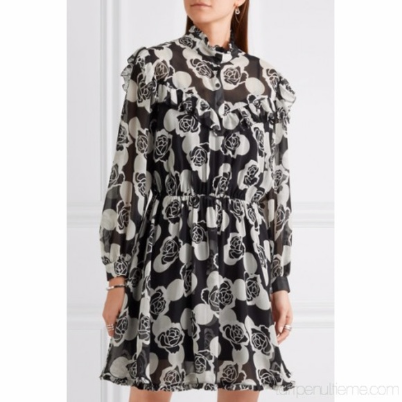 {Topshop} Unique Crawford Floralprint Dress - Sz 8 - Picture 2 of 10